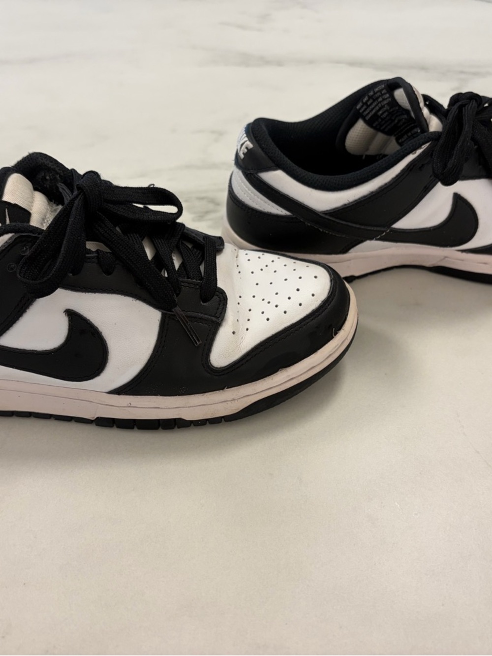 Nike Dunk Low Panda Women’s 7.5 Black White Sneakers Low Top Casual Streetwear - Picture 3 of 6